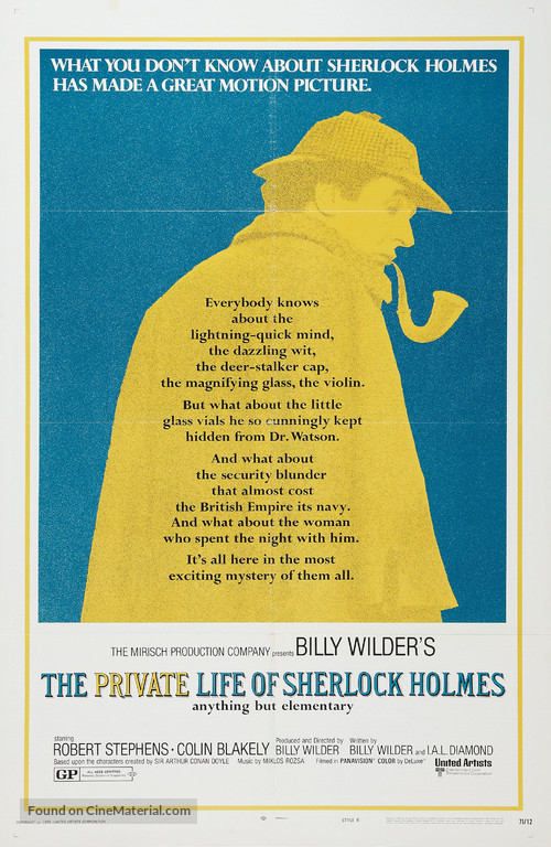 The Private Life of Sherlock Holmes - Movie Poster