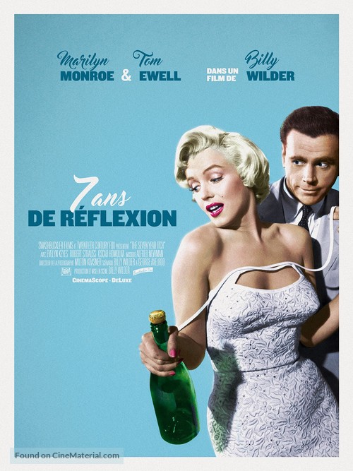 The Seven Year Itch - French Re-release movie poster