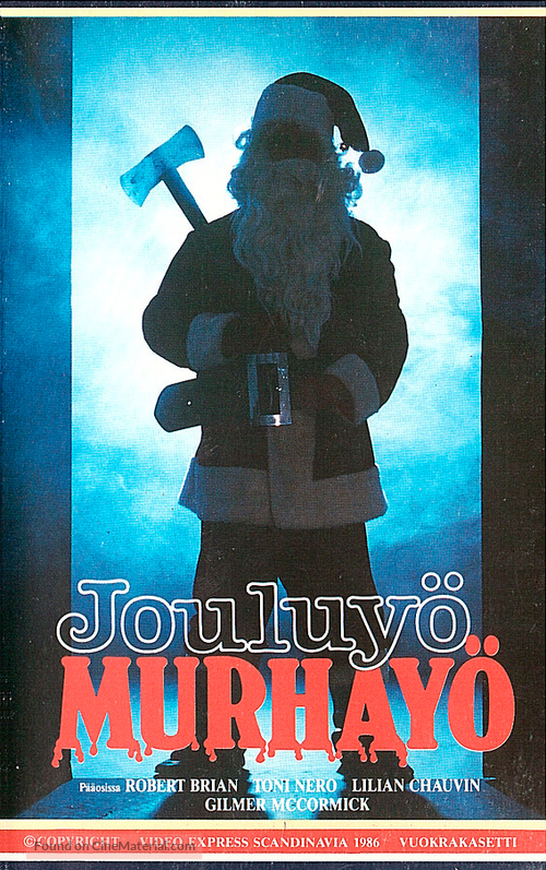 Silent Night, Deadly Night - Finnish VHS movie cover