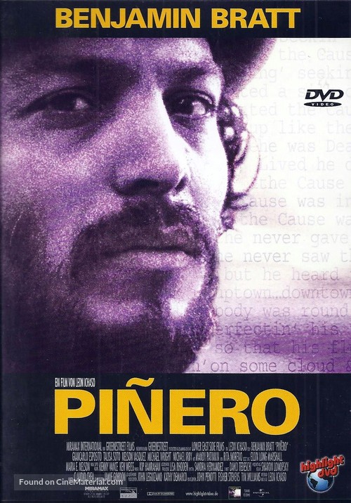 Pi&ntilde;ero - German DVD movie cover