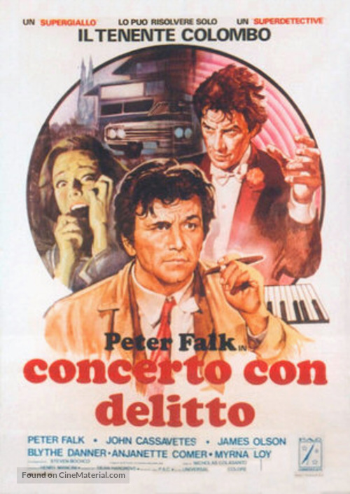 Columbo: &Eacute;tude in Black - Italian Movie Poster