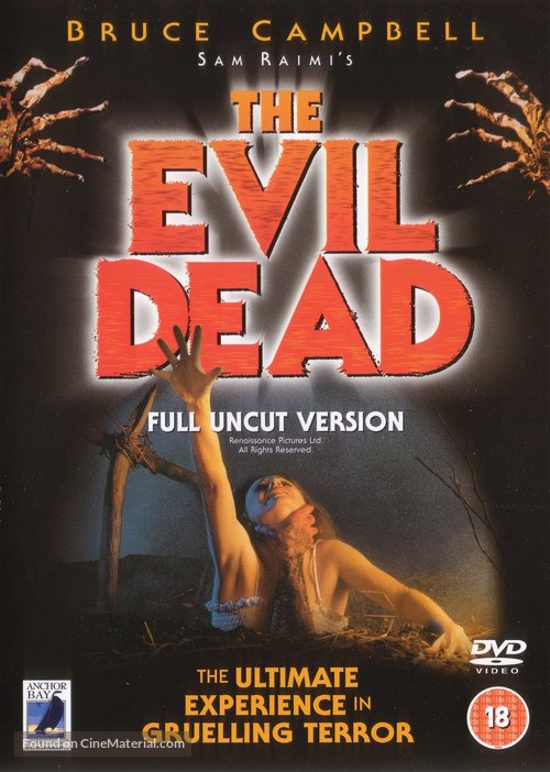 The Evil Dead - British Movie Cover
