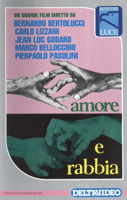 Amore e rabbia - Italian VHS movie cover