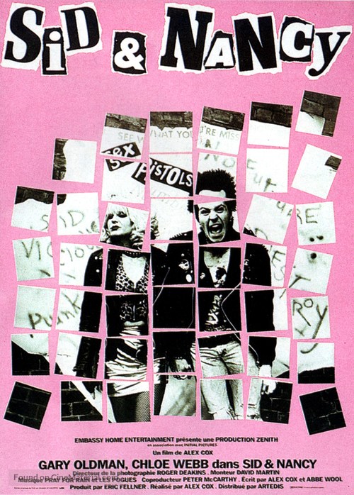 Sid and Nancy - French Movie Poster