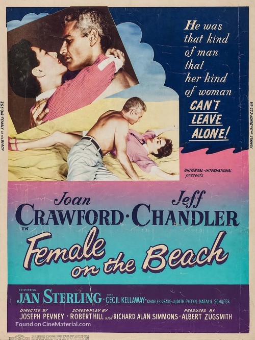 Female on the Beach - Movie Poster