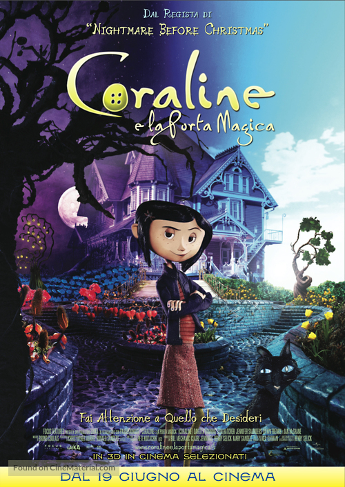 Coraline - Italian Movie Poster