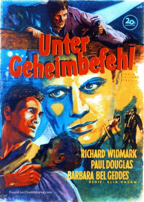 Panic in the Streets - German Movie Poster