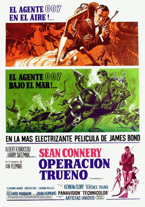 Thunderball - Argentinian Movie Poster