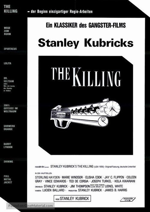 The Killing - German Re-release movie poster