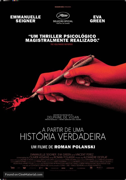 D&#039;apr&egrave;s une histoire vraie - Portuguese Movie Poster