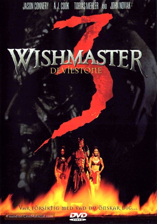 Wishmaster 3: Beyond the Gates of Hell - Swedish DVD movie cover