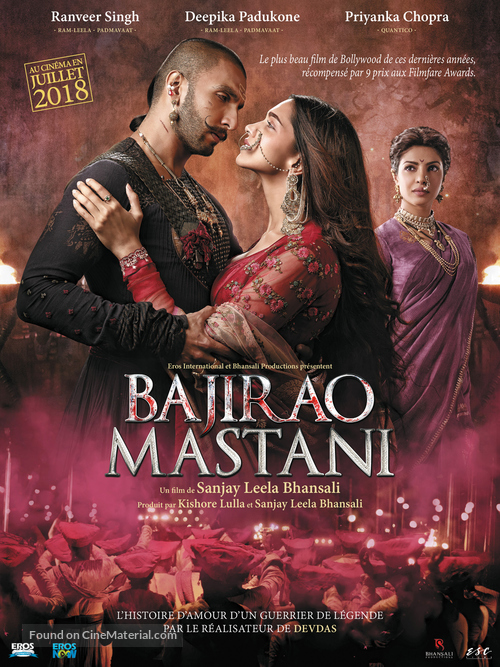 Bajirao Mastani - French Movie Poster