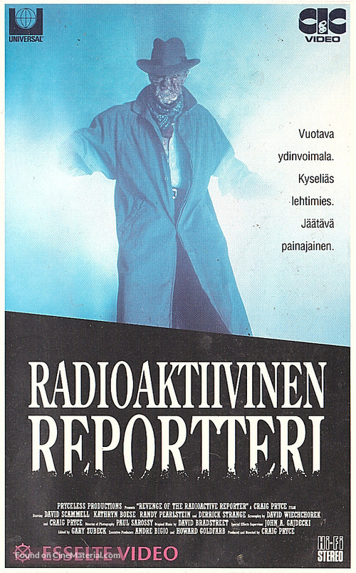 Revenge of the Radioactive Reporter - Finnish VHS movie cover