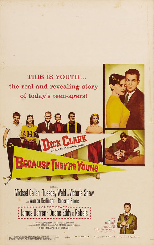 Because They&#039;re Young - Movie Poster
