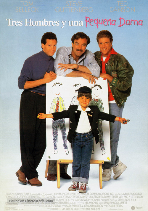 3 Men and a Little Lady - Spanish Movie Poster