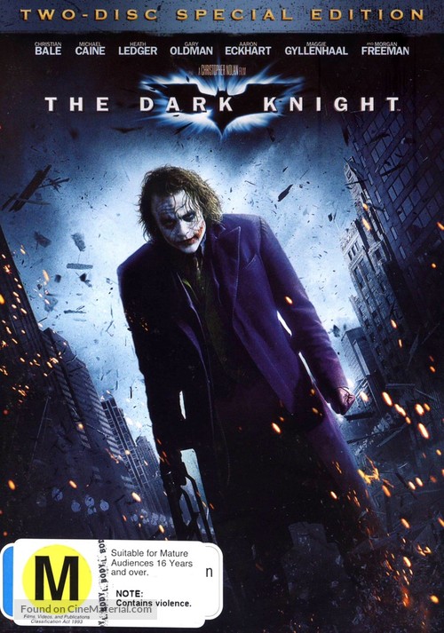 The Dark Knight - New Zealand DVD movie cover