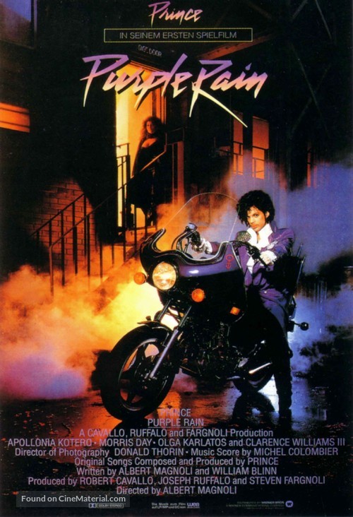 Purple Rain - German Movie Poster