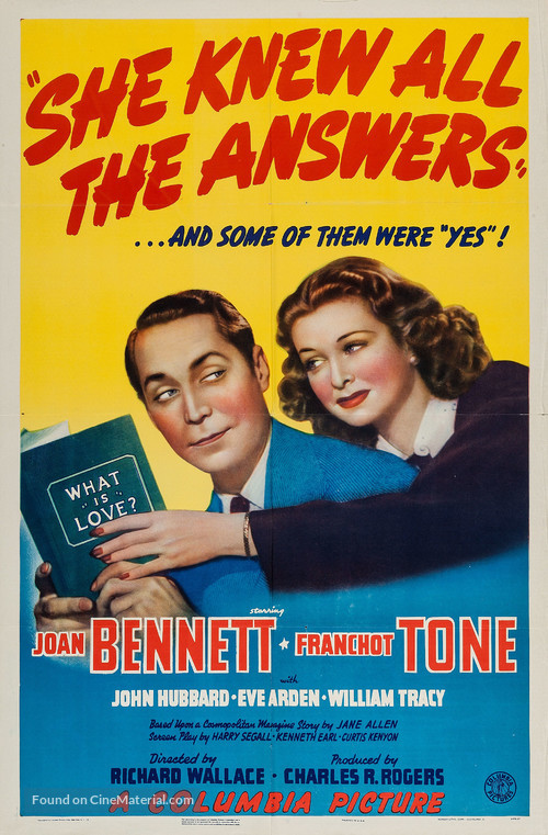 She Knew All the Answers - Movie Poster