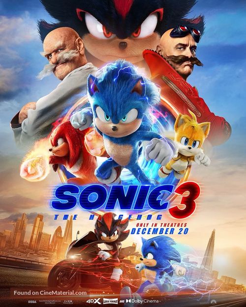 Sonic the Hedgehog 3 - Movie Poster