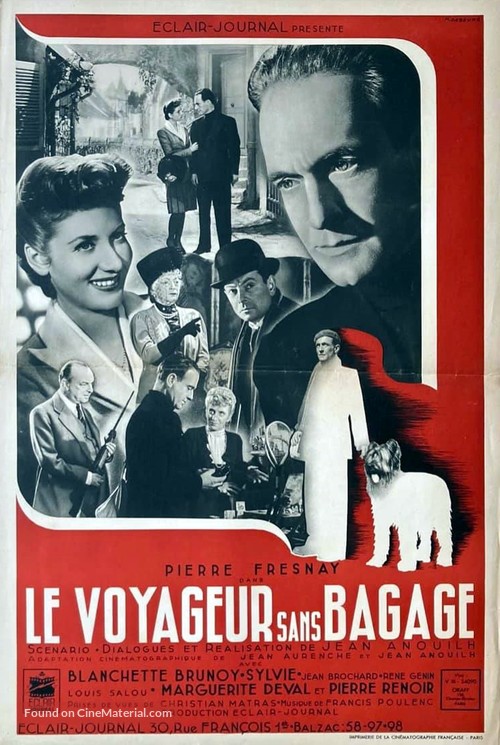 Voyageur sans bagages, Le - French Movie Poster