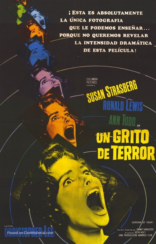 Taste of Fear - Argentinian Movie Poster