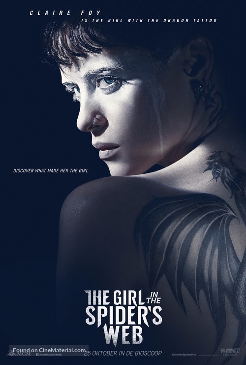 The Girl in the Spider&#039;s Web - Dutch Movie Poster