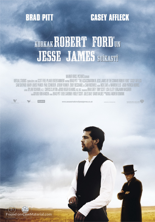 The Assassination of Jesse James by the Coward Robert Ford - Turkish Movie Poster