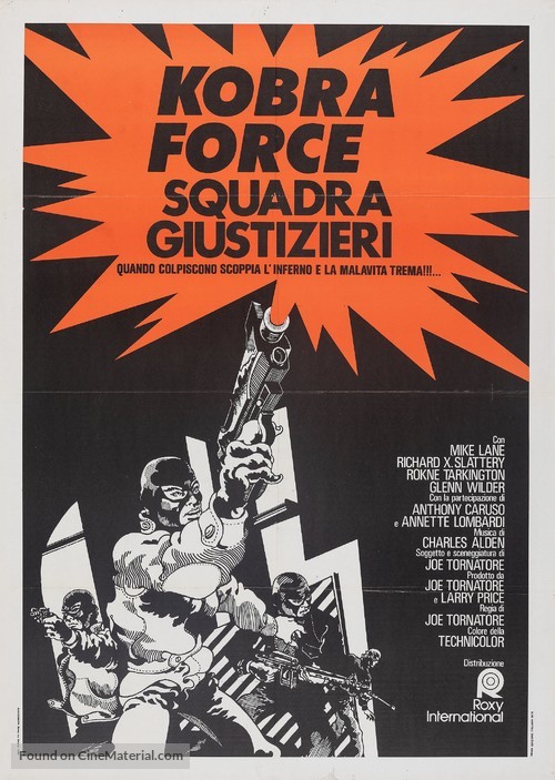 Zebra Force - Italian Movie Poster