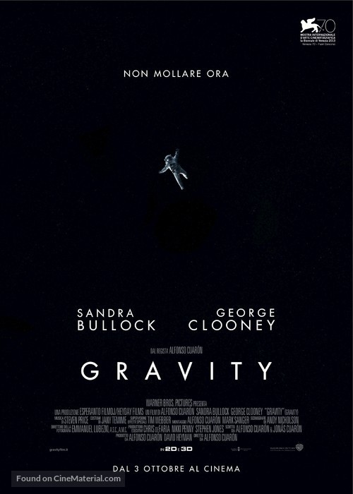 Gravity - Italian Movie Poster