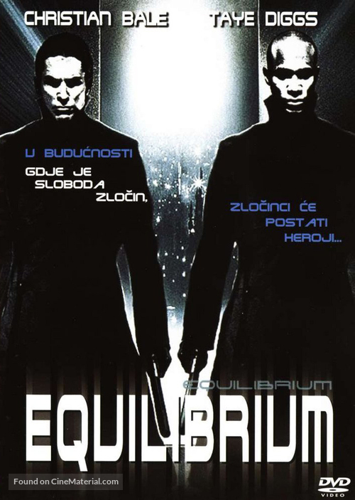 Equilibrium - Croatian DVD movie cover