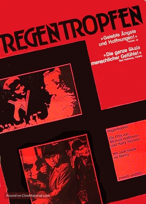 Regentropfen - German Movie Poster