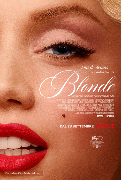 Blonde - Italian Movie Poster