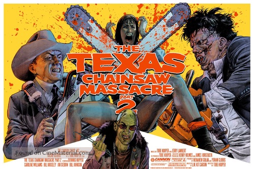 The Texas Chainsaw Massacre 2 - British Movie Poster
