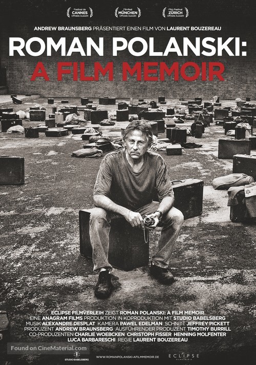 Roman Polanski: A Film Memoir - German Movie Poster