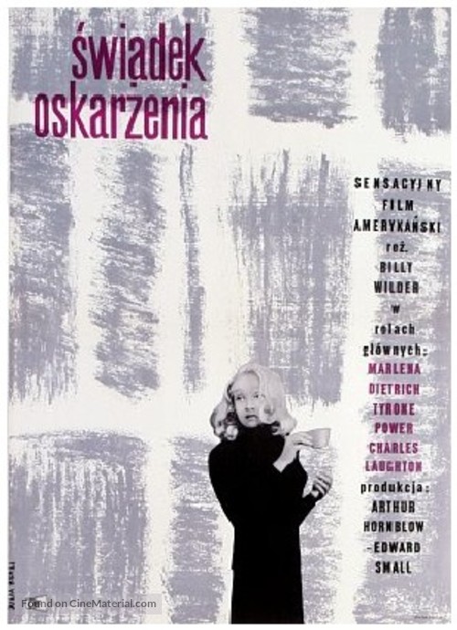 Witness for the Prosecution - Polish Movie Poster