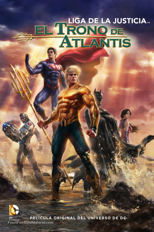 Justice League: Throne of Atlantis - Mexican Movie Cover