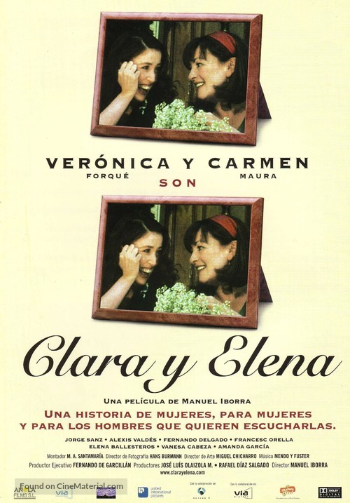 Clara y Elena - Spanish Movie Poster