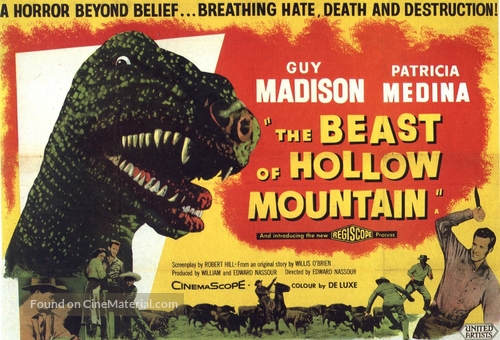 The Beast of Hollow Mountain - British Movie Poster