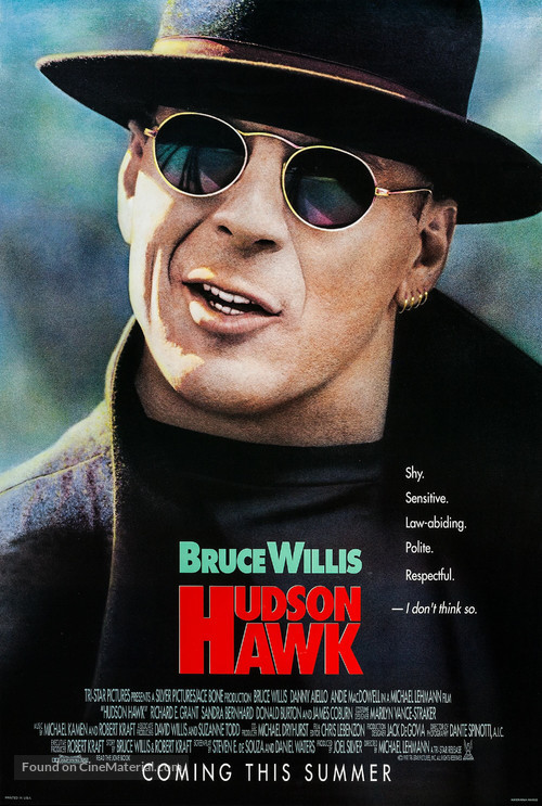Hudson Hawk - Advance movie poster