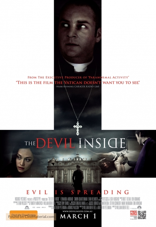 The Devil Inside - Australian Movie Poster