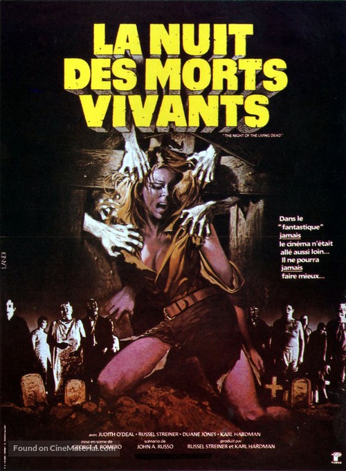 Night of the Living Dead - French Movie Poster