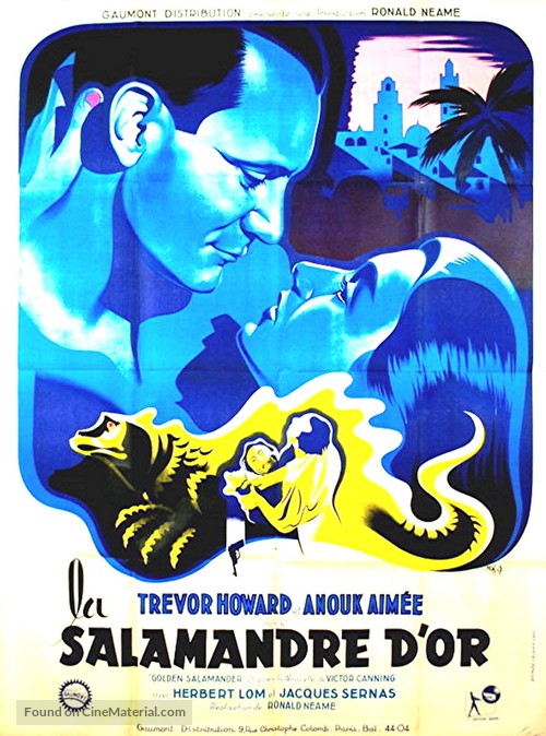 Golden Salamander - French Movie Poster