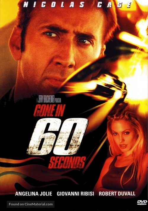 Gone In 60 Seconds - DVD movie cover