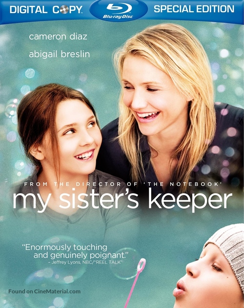 My Sister&#039;s Keeper - Blu-Ray movie cover