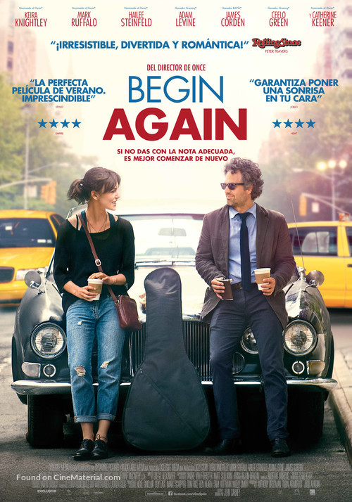 Begin Again - Spanish Movie Poster