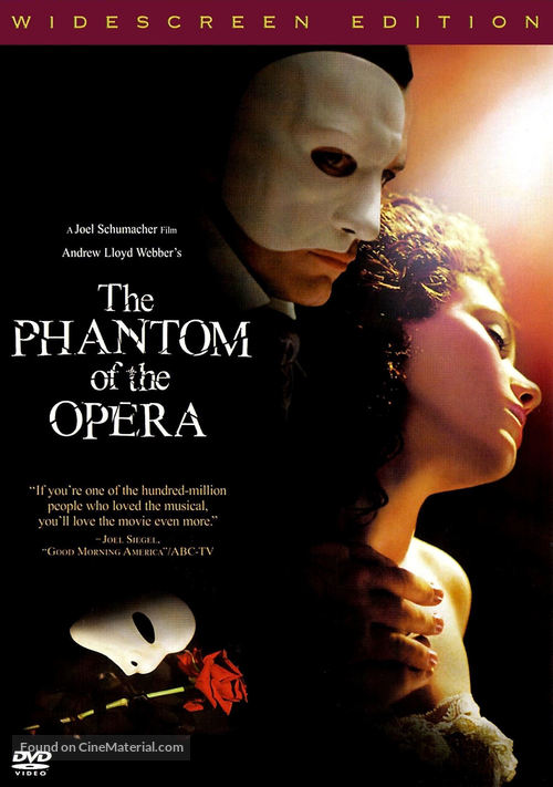 The Phantom Of The Opera - DVD movie cover