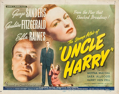 The Strange Affair of Uncle Harry - Movie Poster