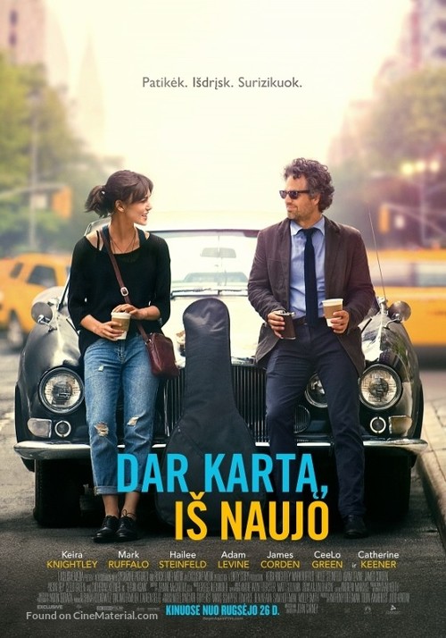 Begin Again - Lithuanian Movie Poster