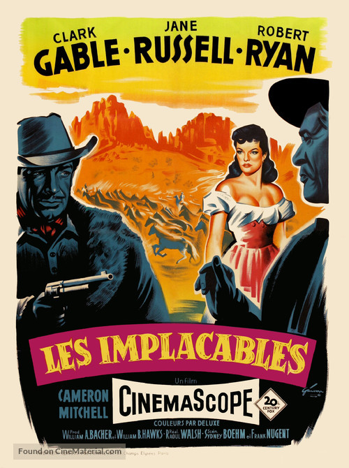 The Tall Men - French Movie Poster