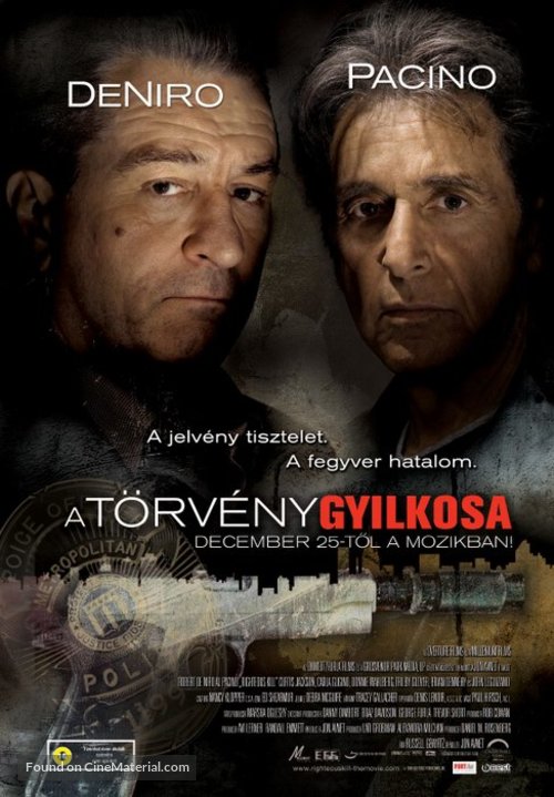 Righteous Kill - Hungarian Movie Poster